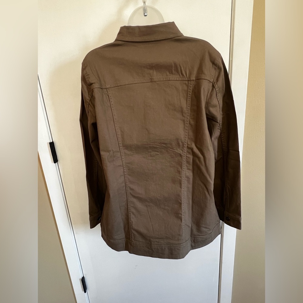 Appleseed's Brown Button-Front Jean Jacket - image 2